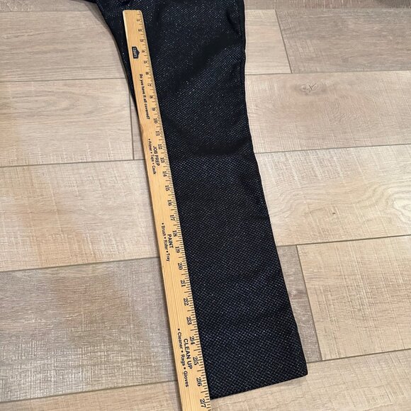 BANANA REPUBLIC WOMENS NEW BLACK SILVER PANTS SLOAN CURVY FIT SIZE 6 - Picture 3 of 11